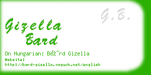 gizella bard business card